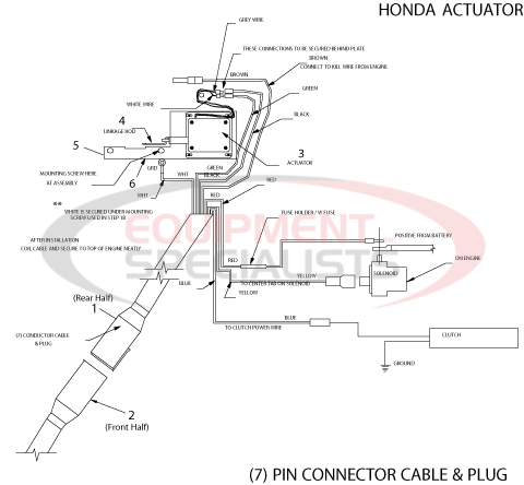 Meyer Honda Actuator 7-pin Diagram Breakdown Diagram