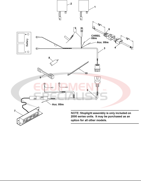 Western 1000/2000 Tailgate Spreader Electrical Components Diagram Breakdown Diagram