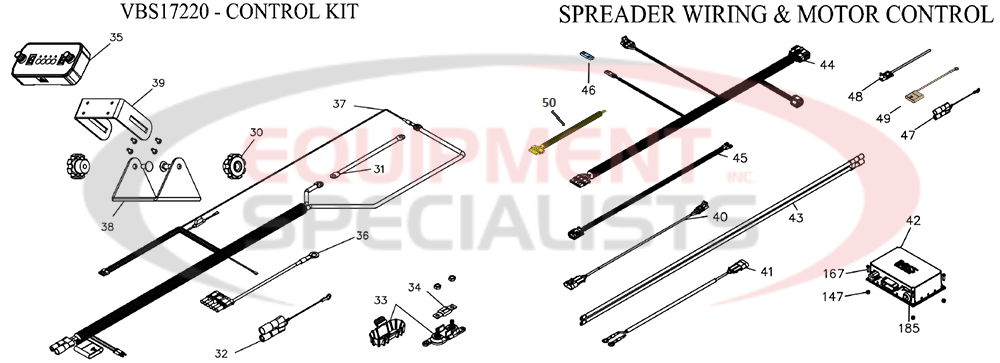 BOSS FORGE 1.0 1.5 2.0 Wiring Kit and Motor Spreader Wiring Diagram Breakdown Diagram