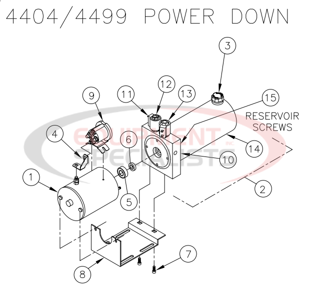 Thieman 4404/4499 Power Down Diagram Breakdown Diagram
