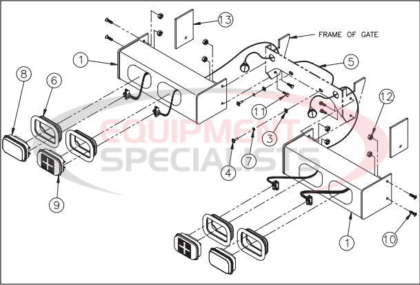 Thieman TT15 Bumper Light Assembly Diagram Breakdown Diagram