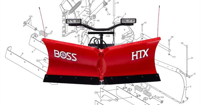 BOSS V-Blade Plow Parts Diagrams