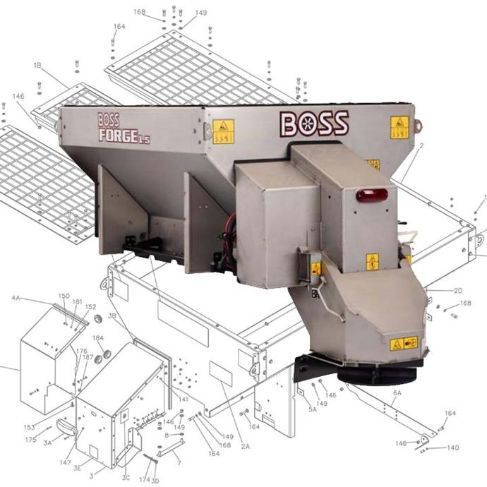 BOSS Forge Spreaders Parts Diagrams
