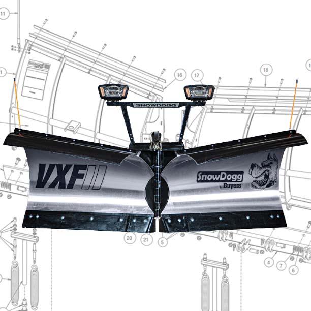 Buyers SnowDogg VXF Plows Parts Diagrams