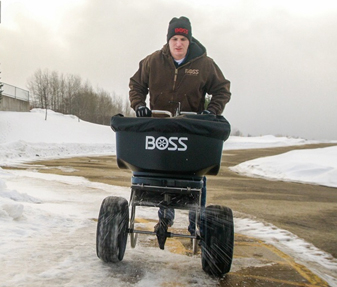 BOSS Walk Behind Spreader