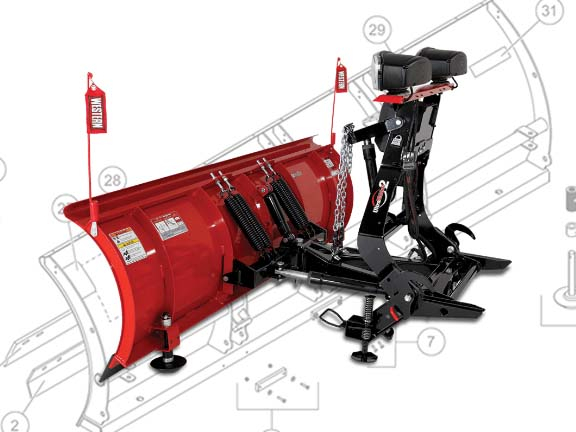 Western Plow Ultramount Straight Blades Parts Diagrams