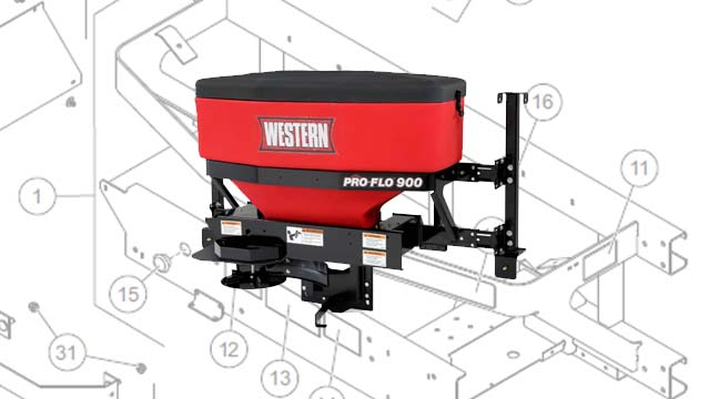 Western Tailgate Spreaders Parts Diagrams
