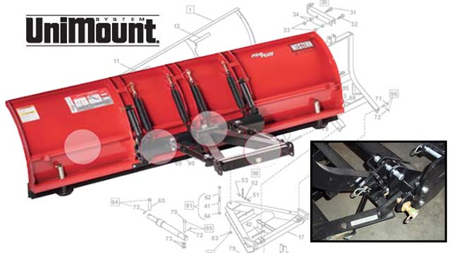 Western Plow Unimount & Conventional Components Parts Diagrams