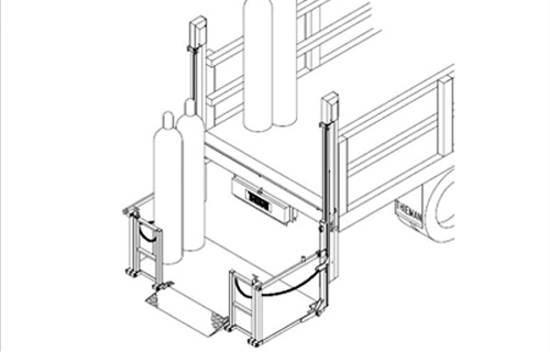 Thieman Liftgate Heavy Duty Bottle Gas Railgates