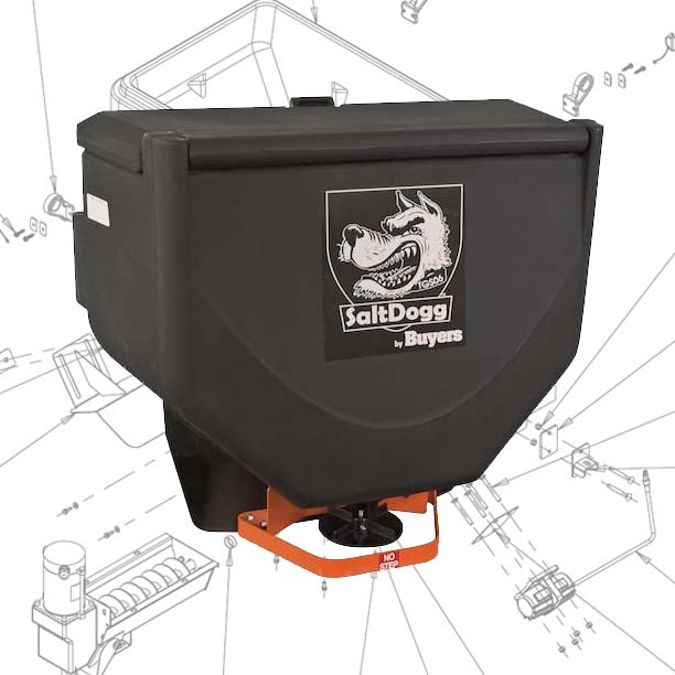 Buyers SaltDogg Tailgate Spreader Parts Diagrams