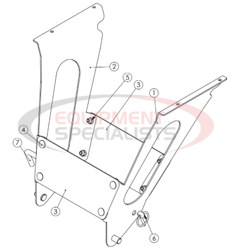 Hilltip Spraybar Mounting Kit 2000-6000 AM/CM Diagram Breakdown Diagram