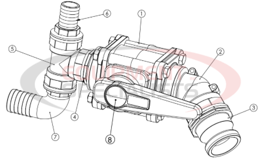 Hilltip Main Fill Valve Assembly 2000-6000 AM/CM Diagram Breakdown Diagram