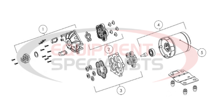 Hilltip Pump Assembly 2000-6000 AM/CM Diagram Breakdown Diagram