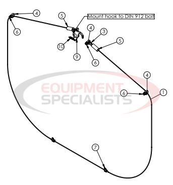 Hilltip Wire Assembly 2100-3400 Poly Electric Spreader Diagram Breakdown Diagram