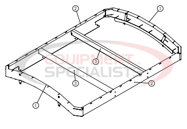 Hilltip Side Extension Kit 2100-3400 Electric Poly Spreader Diagram Breakdown Diagram