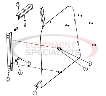 Hilltip Front Cover Assembly 2100-3400 Poly Electric Spreader Diagram Breakdown Diagram