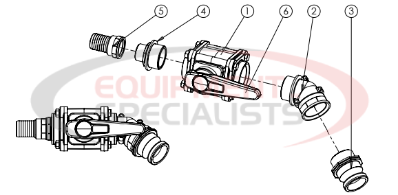 Hilltip Main Fill Valve Assembly 2100-3400 Poly Electric Spreader Diagram Breakdown Diagram