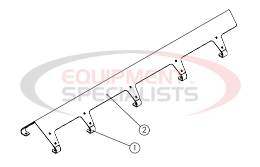 Hilltip Invert Vee Kit 1200-1500AM Spreader Diagram Breakdown Diagram