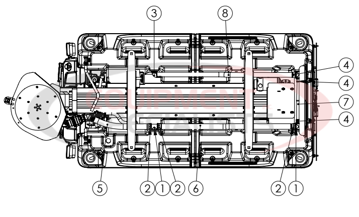 Hilltip Spreader Hopper Hoses & Fittings for 1200-1500 AM Diagram Breakdown Diagram