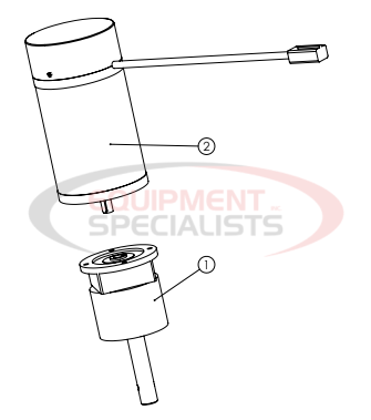 Hilltip Spinner Motor Gearbox Assembly 800-1450 Poly Electric Spreader Diagram Breakdown Diagram