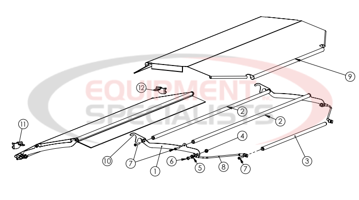 Hilltip Tarp Cover Assembly 800-1450 Poly Electric Spreader Diagram Breakdown Diagram