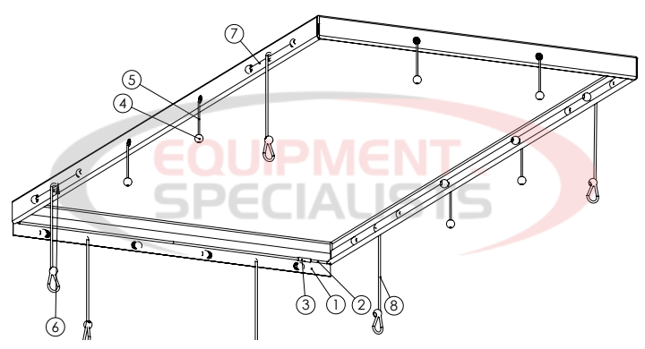 Hilltip Tarp Kit 1000-3300 SSA/SSC Diagram Breakdown Diagram