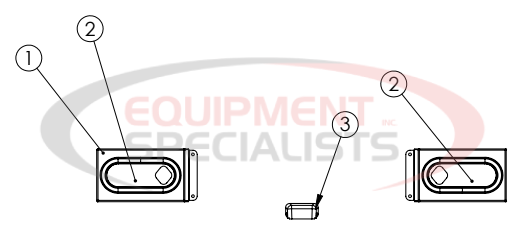 Hilltip Rear Light and License Plate Kit 1000-3300 SSA/SSC Diagram Breakdown Diagram