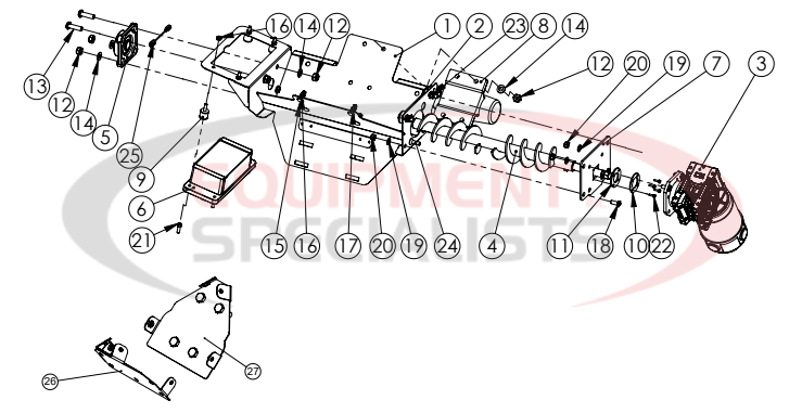 Hilltip Bottom Assembly IceStriker 45-100 Diagram Breakdown Diagram