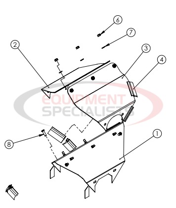 Hilltip Invert Vee Assembly IceStriker 45-100 Diagram Breakdown Diagram