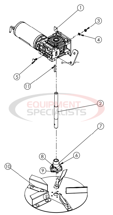 Hilltip Spinner Assembly IceStriker 45-100 Diagram Breakdown Diagram