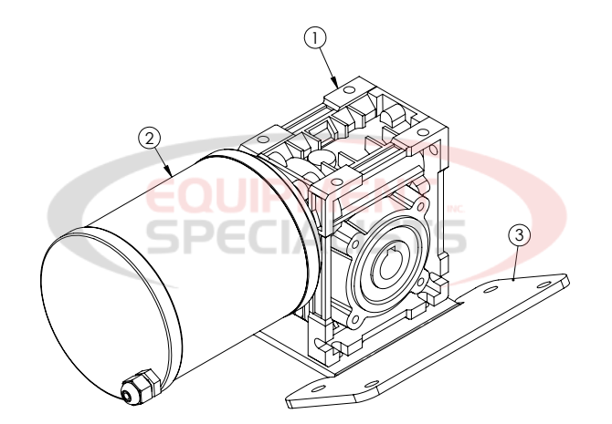 Hilltip Spinner Motor Gearbox IceStriker 45-100 Diagram Breakdown Diagram