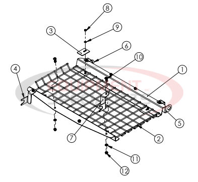 Hilltip Screen Assembly IceStriker 45-100 Diagram Breakdown Diagram