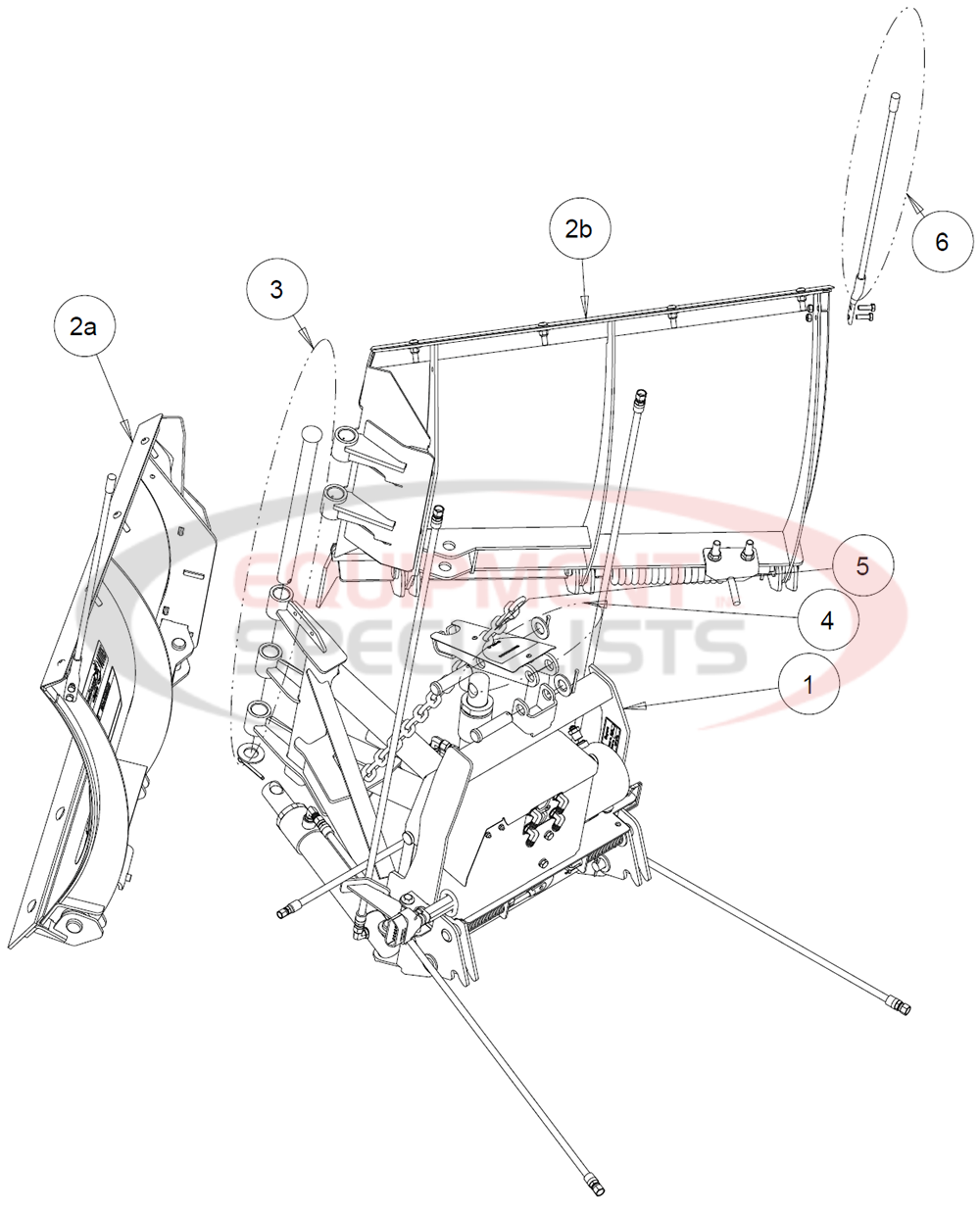 Buyers SnowDogg VUT Snow Plow Diagram Breakdown Diagram