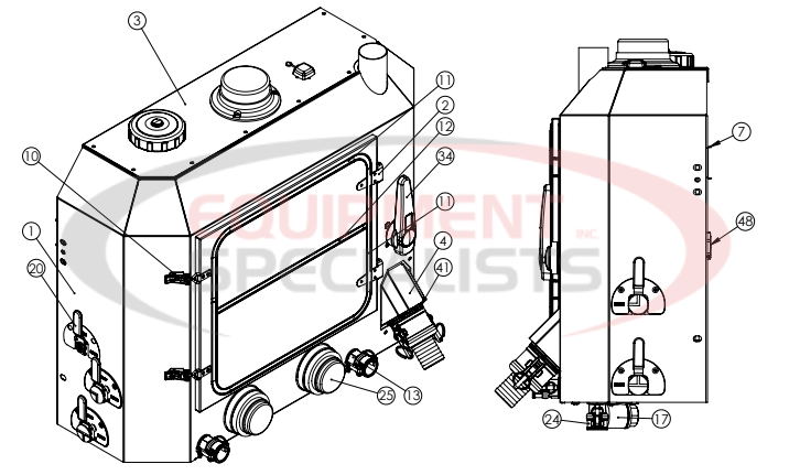 Hilltip Pump Module Spraystriker 1350-5300 De-Icing Sprayer Diagram Breakdown Diagram