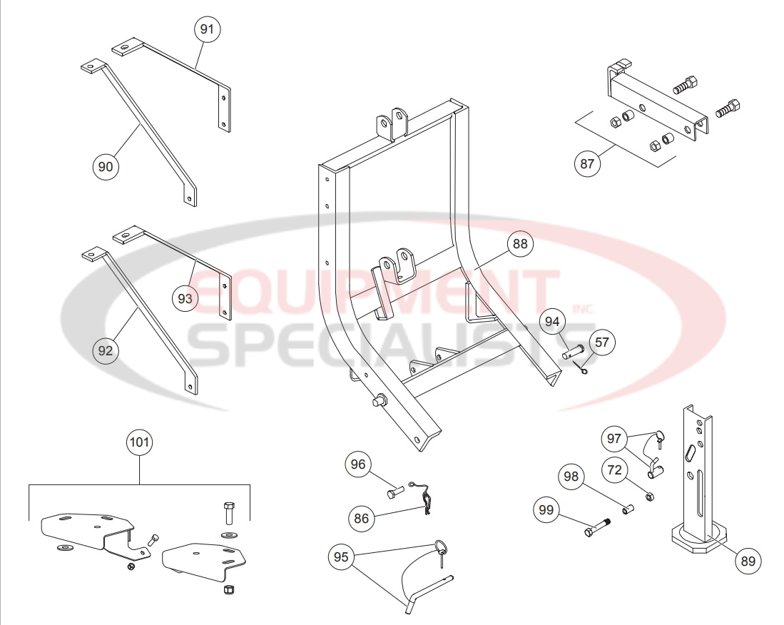 Western Unimount Lift Frames Diagram Breakdown Diagram