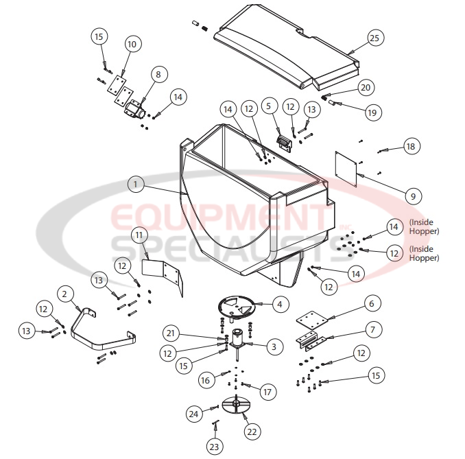 Buyers TGS06 Hopper Assembly Diagram Breakdown Diagram