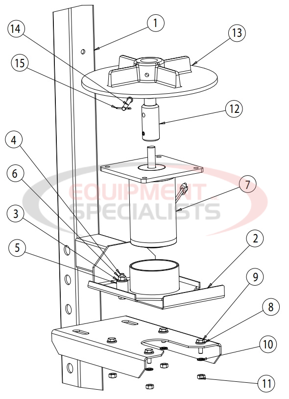 Buyers TGSUV01B Spinner Assembly Diagram Breakdown Diagram