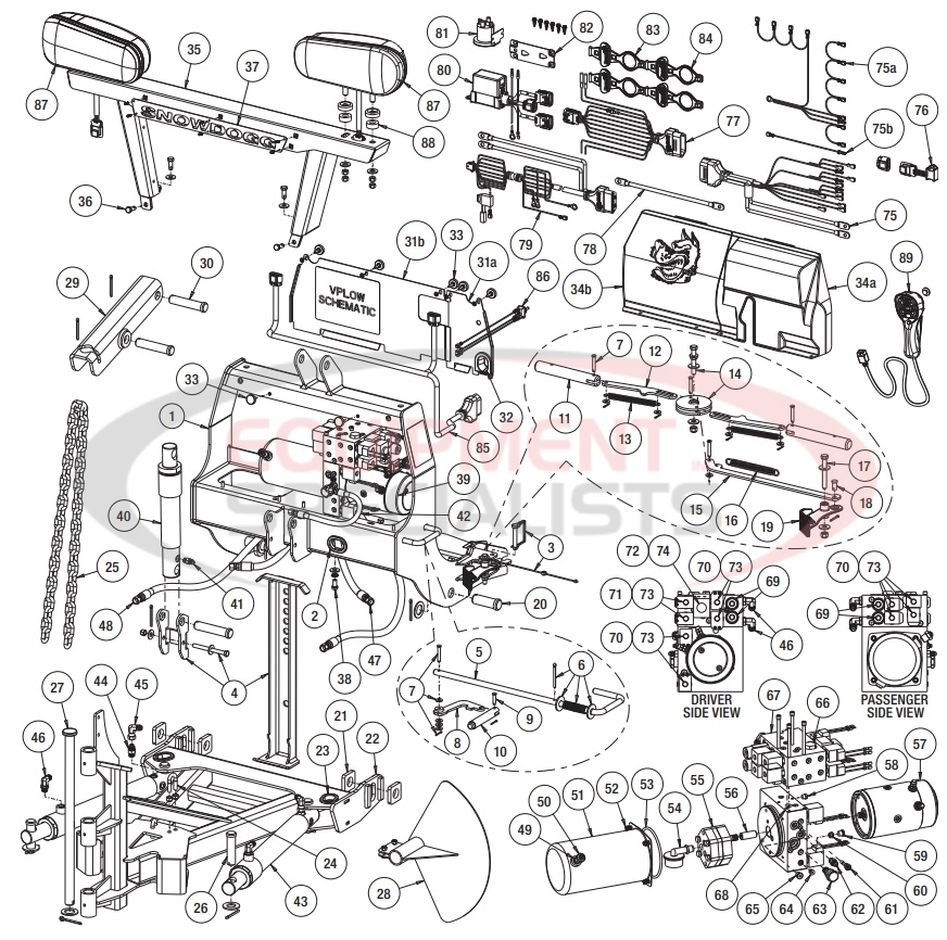 Buyers VMDII Series Replacement Parts Diagram Breakdown Diagram