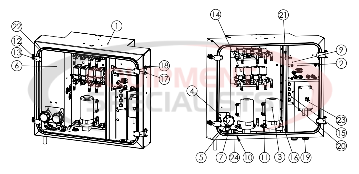Hilltip Spraystriker Preassembled Pump Cabinet Diagram Breakdown Diagram