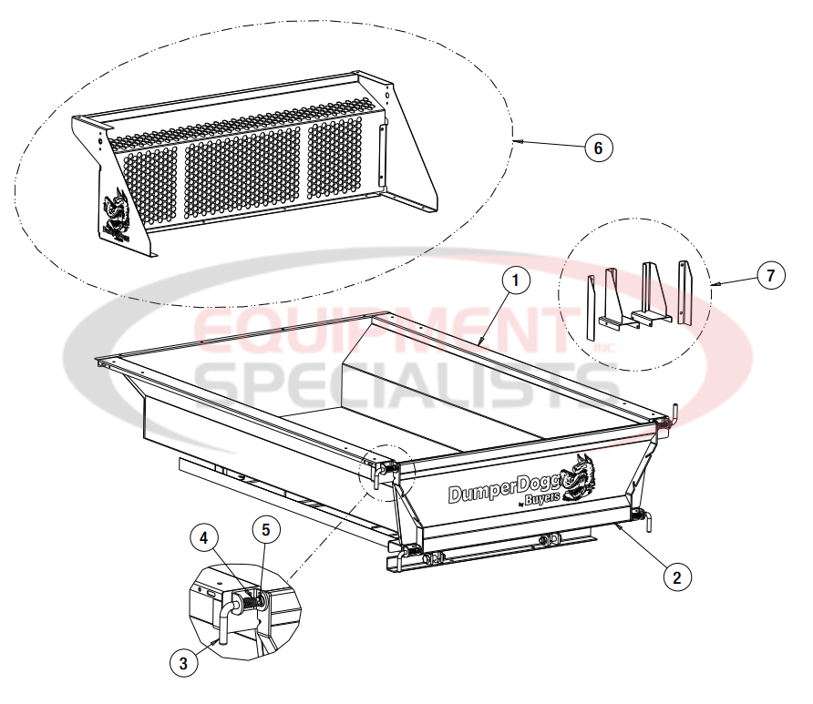 Buyers Dumperdogg Steel and Stainless Steel Insert Parts Diagrams Breakdown Diagram