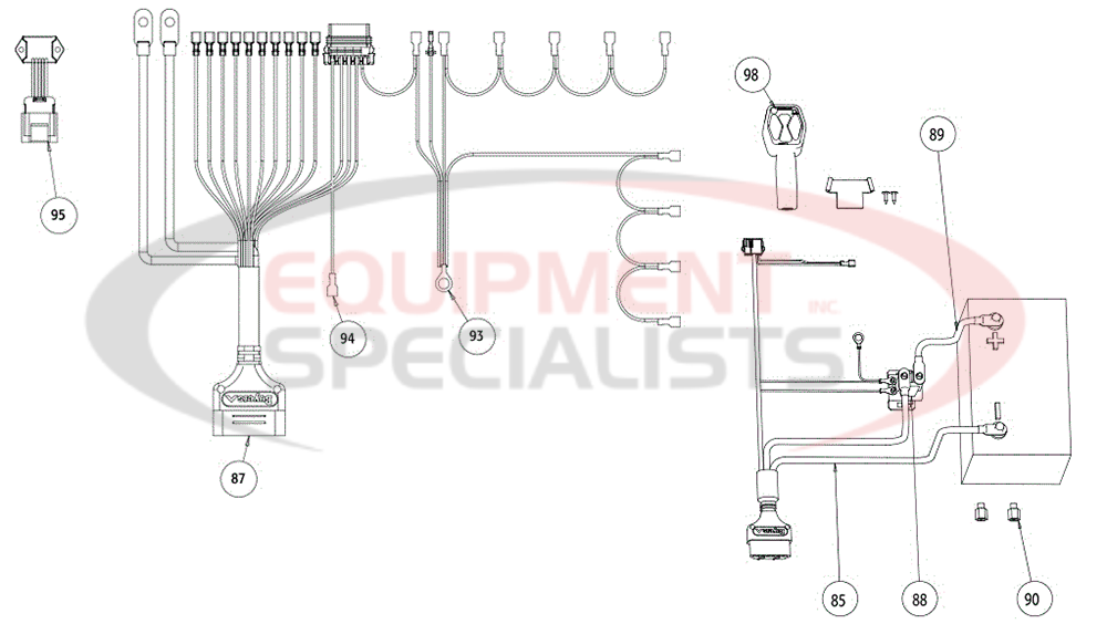 Buyers SnowDogg VUT Snow Plow Wiring Diagram Breakdown Diagram