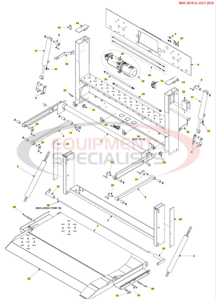 Maxon ME2 C2 Pickup Liftgate May 2018-July 2019 Parts Diagram Breakdown Diagram