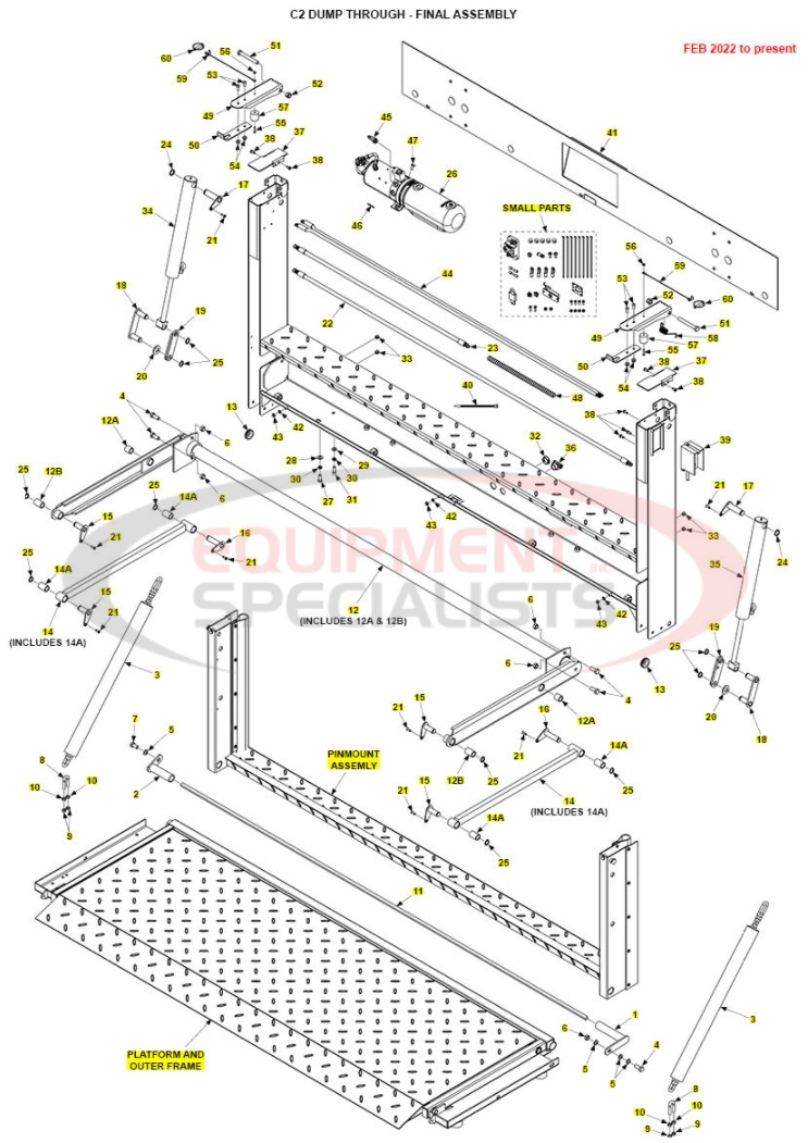 Maxon C2 Dump Through Parts Diagram Breakdown Diagram