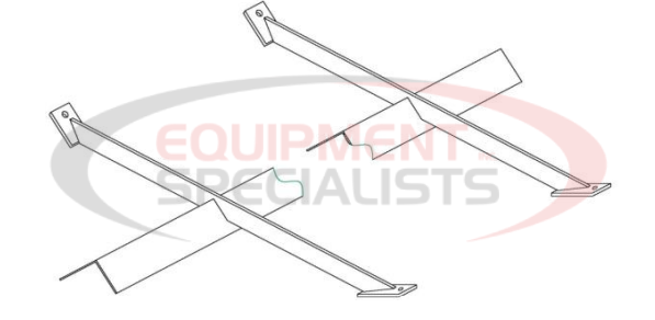 Downeaster OPTIONS-14'' Conveyor Series Inverted- V Deflector Parts Diagram Breakdown Diagram