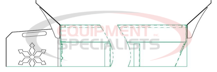 Downeaster OPTIONS- 14'' Conveyor Series Spill ShieldsParts Breakdown Diagram