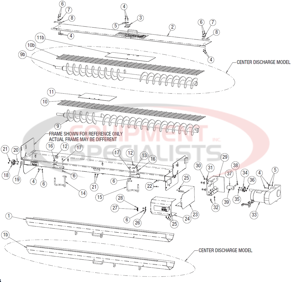 Buyers SaltDogg Electric SS Under Tailgate Spreader Assembly Diagram Breakdown Diagram