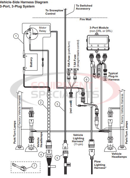 Western Suburbanite Harness Components Breakdown Diagram