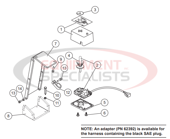 Western Suburbanite Joystick Straight Blade Controller Breakdown Diagram