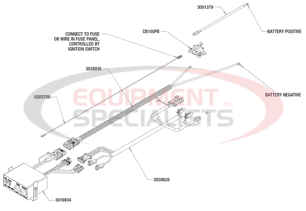 Buyers SaltDogg SHPE4000 Wiring Breakdown Diagram