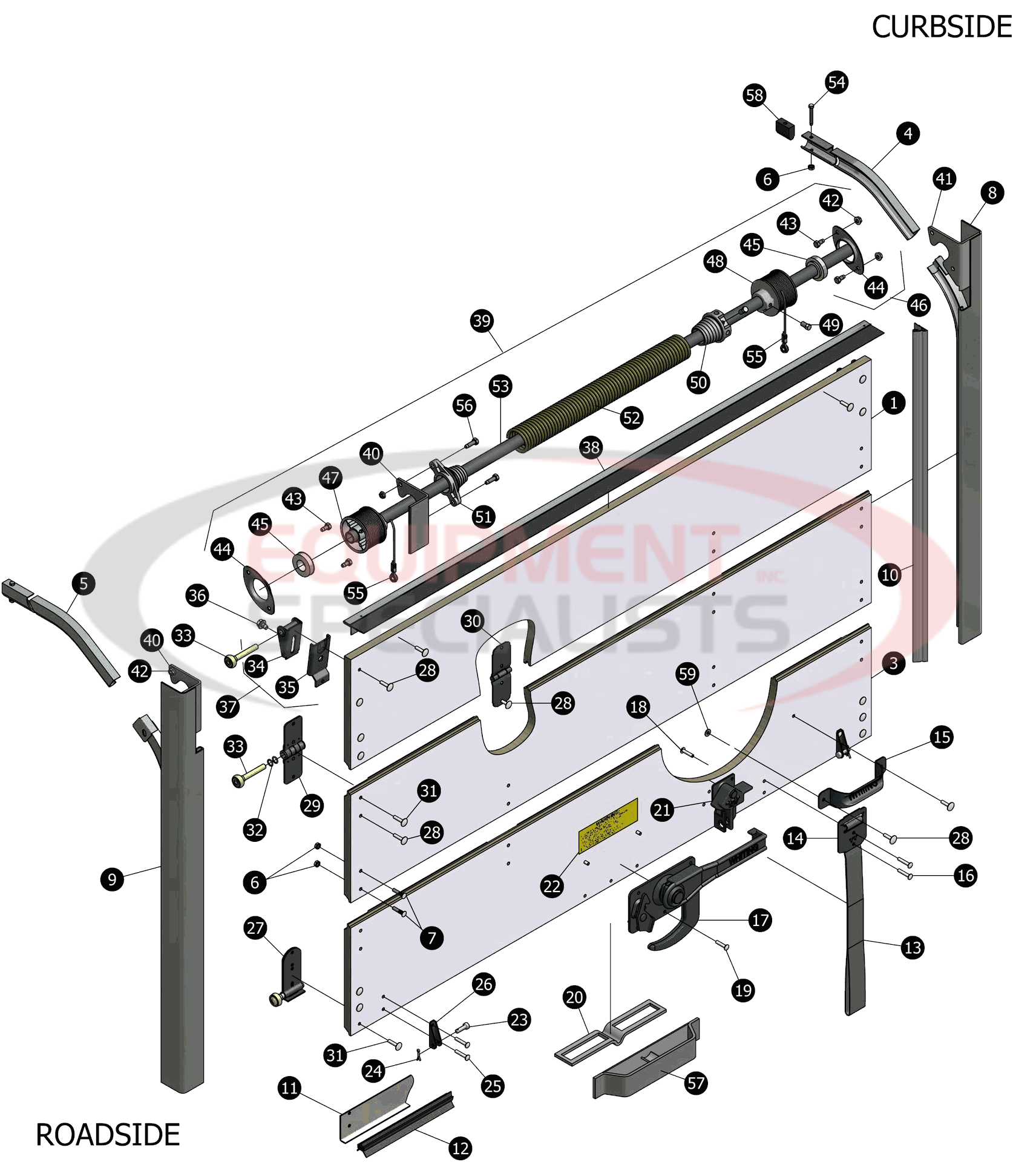 GENERAL PURPOSE PLYWOOD DOOR Breakdown Diagram